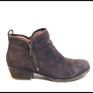 Lucky Brand Basel Booties Dark Brown 9
